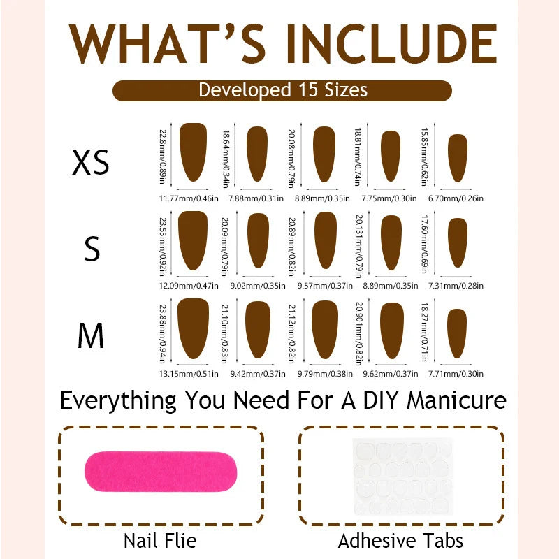 Press-On Nail Set Sparkling Stars & Moons Easy Application