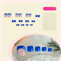 Press-On Nail Set Spring Floral & Sparkle Self-Adhesive Long-Lasting