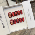 Press-On Nail Set Square Decorative Reusable Easy Application