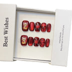 Press-On Nail Set Square Decorative Reusable Easy Application