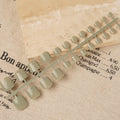 Press-On Nail Set Square Easy Application Reusable