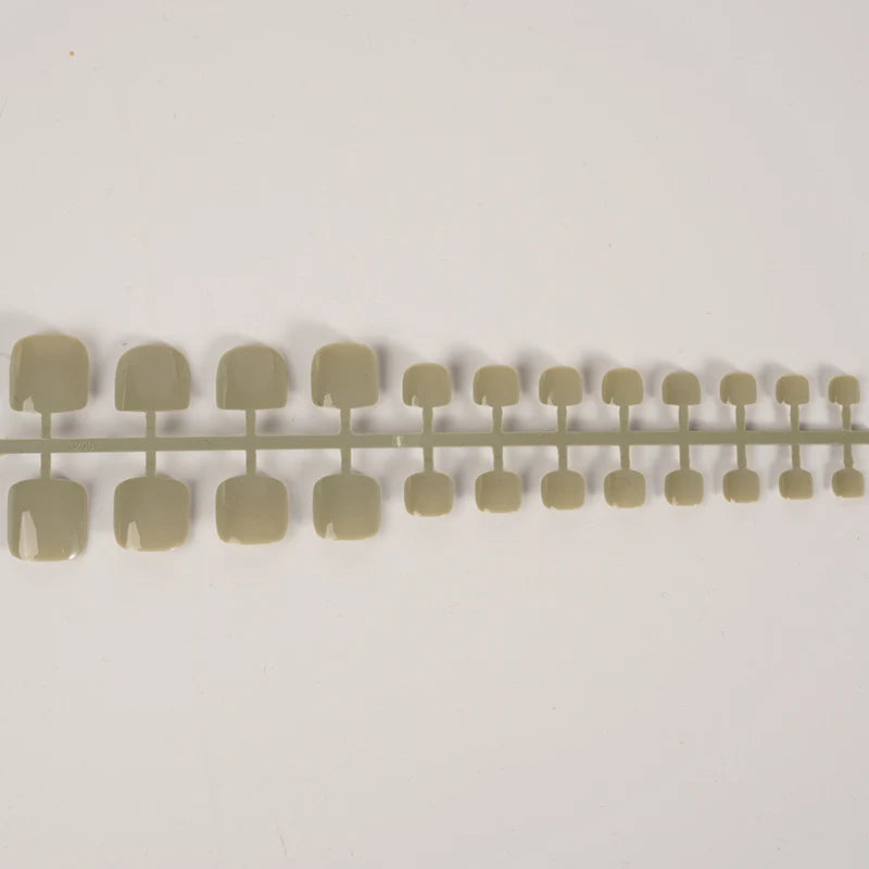 Press-On Nail Set Square Easy Application Reusable