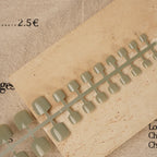 Press-On Nail Set Square Easy Application Reusable