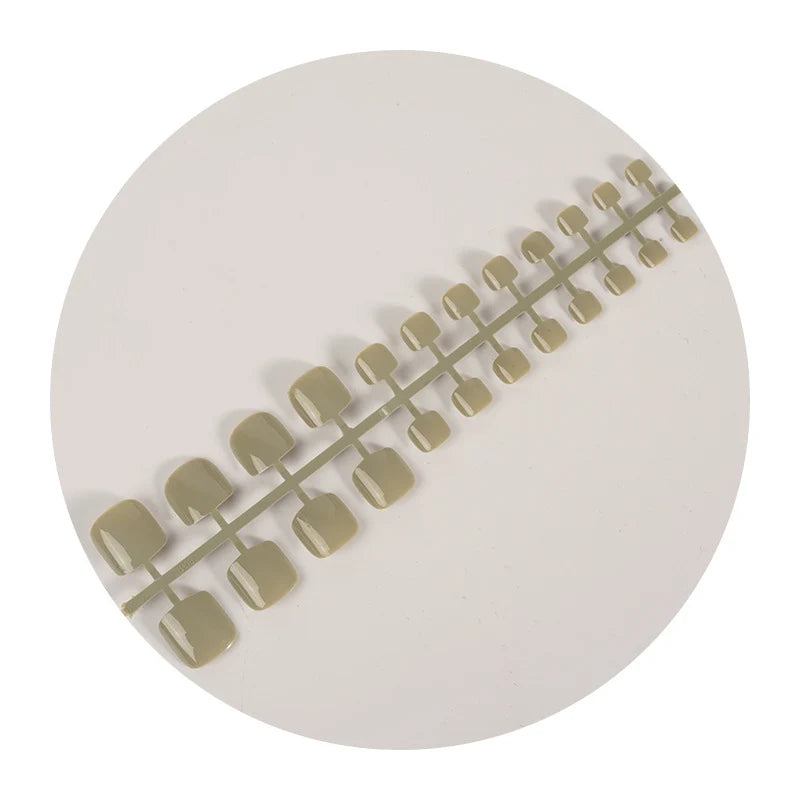 Press-On Nail Set Square Easy Application Reusable