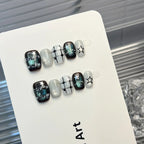 Press-On Nail Set Star Accents No-Glue & Long-Lasting