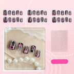 Press-On Nail Set Star & Bow Designs