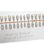 Press-On Nail Set Star Design Peel & Stick