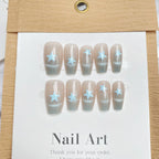 Press-On Nail Set Star Design Peel & Stick