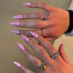 Press-On Nail Set Star-Embellished Self-Adhesive & Comfortable Fit