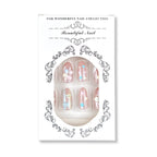 Press-On Nail Set Star & Flower Designs Multiple Sizes