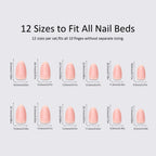 Press-On Nail Set Star & Glitter Easy-Apply Long-Lasting