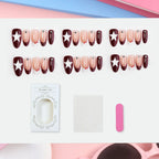 Press-On Nail Set Star Motif Sparkle Accents
