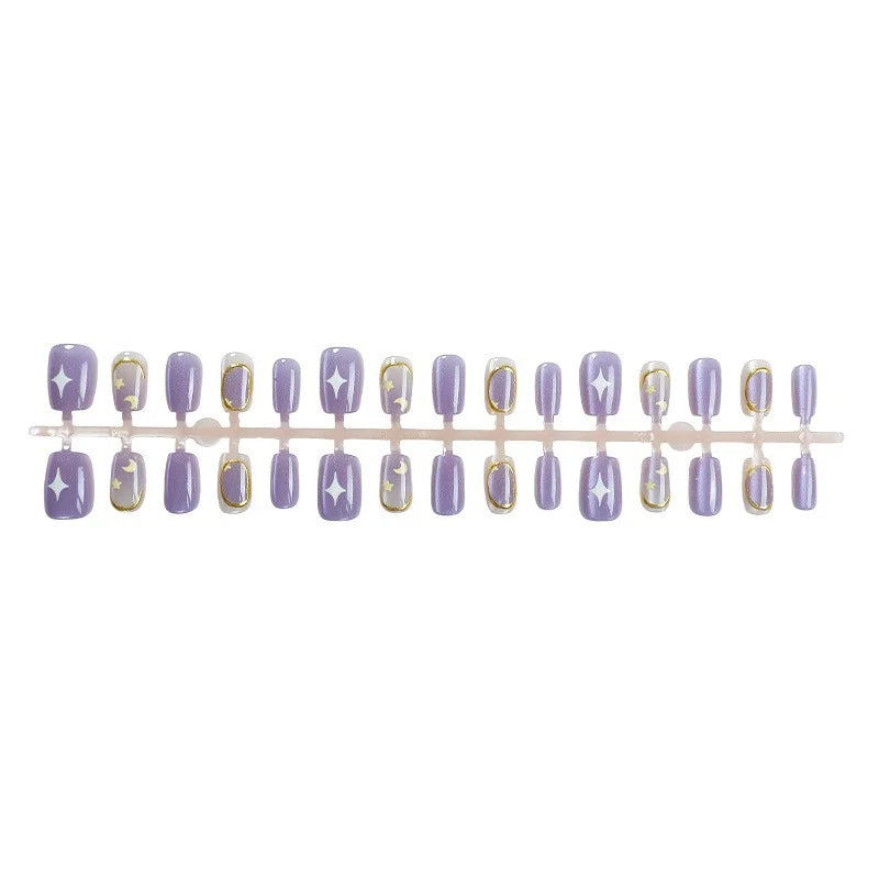 Press-On Nail Set Starry Night Easy Application