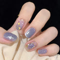 Press-On Nail Set Starry Night Easy Application
