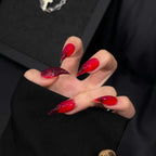 Press-On Nail Set Stiletto Acrylic Reusable