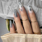 Press-On Nail Set Stiletto Artistic Design 24-Piece
