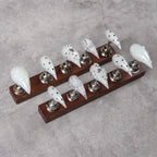 Press-On Nail Set Stiletto Artistic Designs Ready-To-Use Adhesive