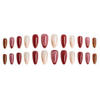 Press-On Nail Set Stiletto Artistic Multiple Sizes