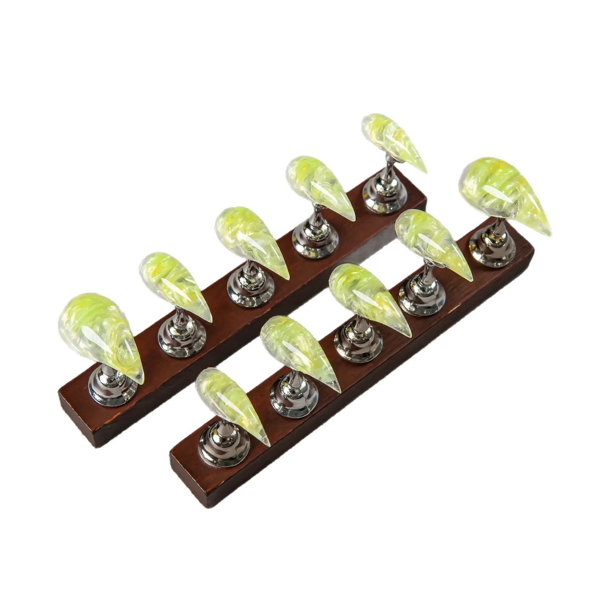 Press-On Nail Set Stiletto Artistic & Reusable