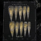 Press-On Nail Set Stiletto Eye-Catching Design Long-Lasting Wear