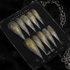 Press-On Nail Set Stiletto Eye-Catching Design Long-Lasting Wear