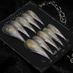Press-On Nail Set Stiletto Eye-Catching Design Long-Lasting Wear