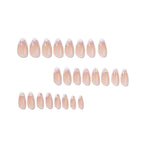Press-On Nail Set Stiletto Floral Durable Base