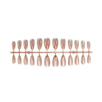 Press-On Nail Set Stiletto Gel High-Gloss Adhesive Tabs