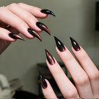 Press-On Nail Set Stiletto Gel-Look Adhesive System