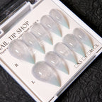 Press-On Nail Set Stiletto Glitter Reusable Multiple Sizes