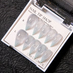Press-On Nail Set Stiletto Glitter Reusable Multiple Sizes