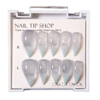 Press-On Nail Set Stiletto Glitter Reusable Multiple Sizes