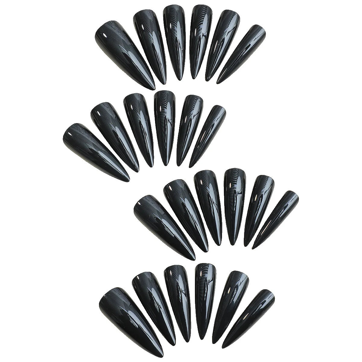 Press-On Nail Set Stiletto Gloss Reusable