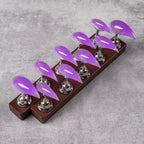 Press-On Nail Set Stiletto & Glossy Finish Adhesive Tabs