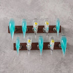 Press-On Nail Set Stiletto & Glossy Finish Adhesive Tabs
