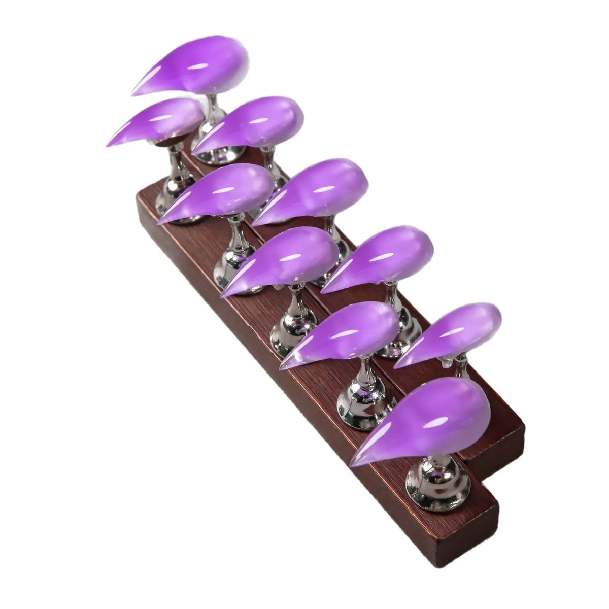 Press-On Nail Set Stiletto & Glossy Finish Adhesive Tabs