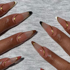 Press-On Nail Set Stiletto Glue-Free Adhesive Tabs