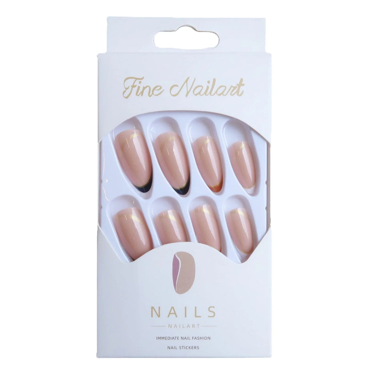 Press-On Nail Set Stiletto Glue-Free Adhesive Tabs