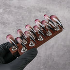 Press-On Nail Set Stiletto Gradient Adhesive Tabs