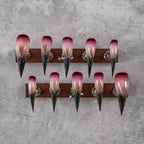 Press-On Nail Set Stiletto Gradient Adhesive Tabs