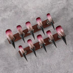 Press-On Nail Set Stiletto Gradient Adhesive Tabs