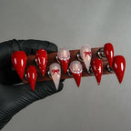 Press-On Nail Set Stiletto Gradient Reusable