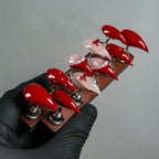 Press-On Nail Set Stiletto Gradient Reusable