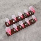 Press-On Nail Set Stiletto Gradient Reusable
