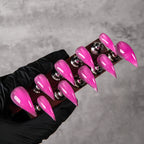 Press-On Nail Set Stiletto High-Gloss Acrylic