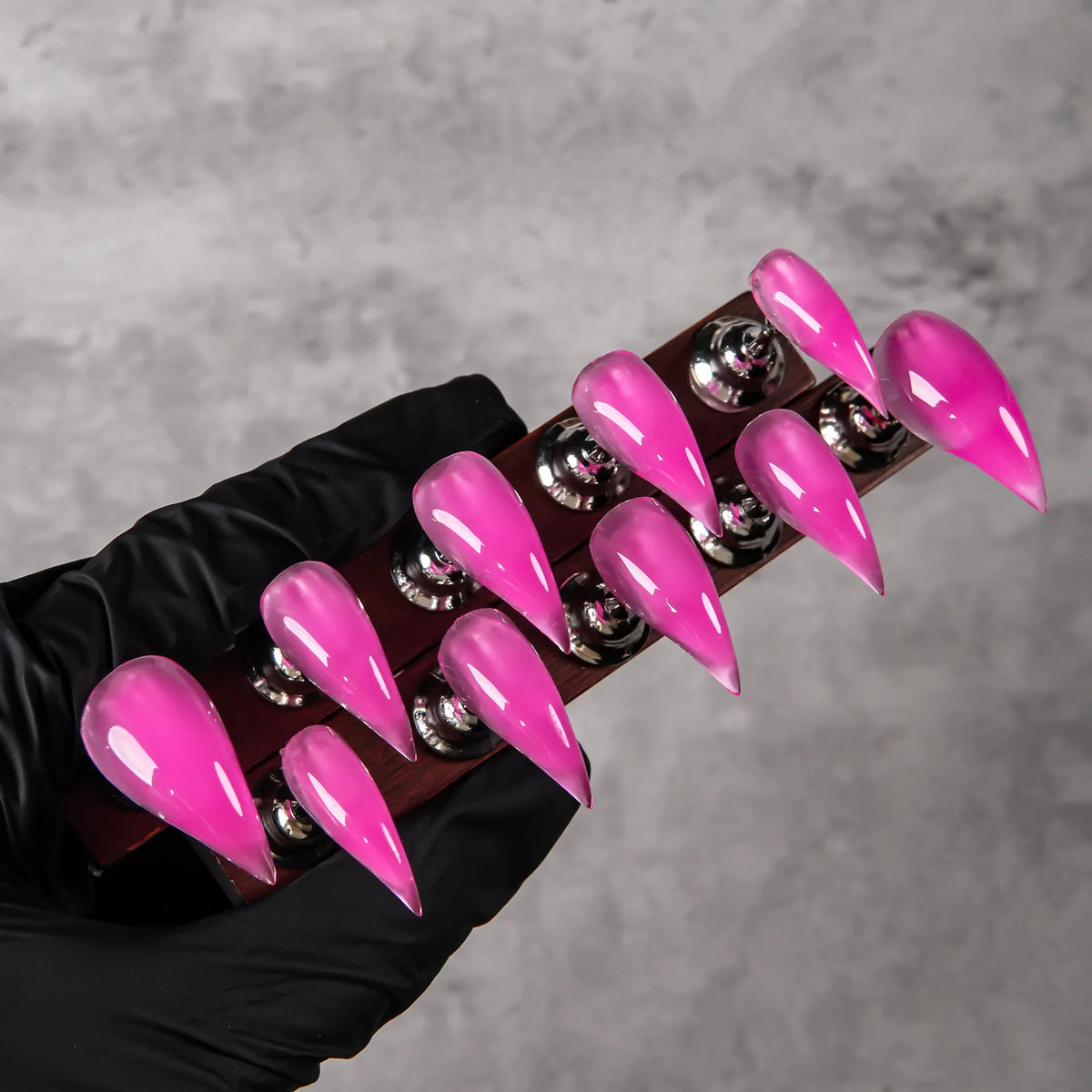 Press-On Nail Set Stiletto High-Gloss Acrylic