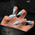 Press-On Nail Set Stiletto High-Gloss Reusable