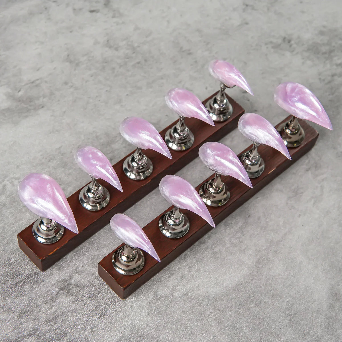 Press-On Nail Set Stiletto High-Gloss Self-Adhesive & Reusable