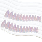 Press-On Nail Set Stiletto Light Pink 24-Piece