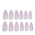 Press-On Nail Set Stiletto Light Pink 24-Piece